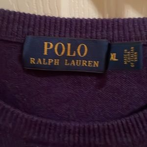 New Ralph Lauren Purple Polo Sweater